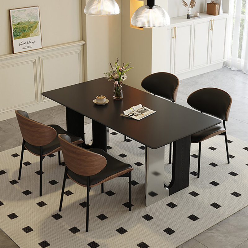 Table de salle à manger Shondel Rock, H 29,5 po x L 55,1 po x l 31,5 po