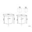 Zayn Cross Legs Coffee Table-71249352-71249353
