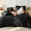 Ensemble de literie 7 pièces, couette ultra-douce en duvet synthétique avec draps, taies d'oreiller et couvre-lits