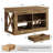 55" Large Kitchen Island with Storage and Shelf