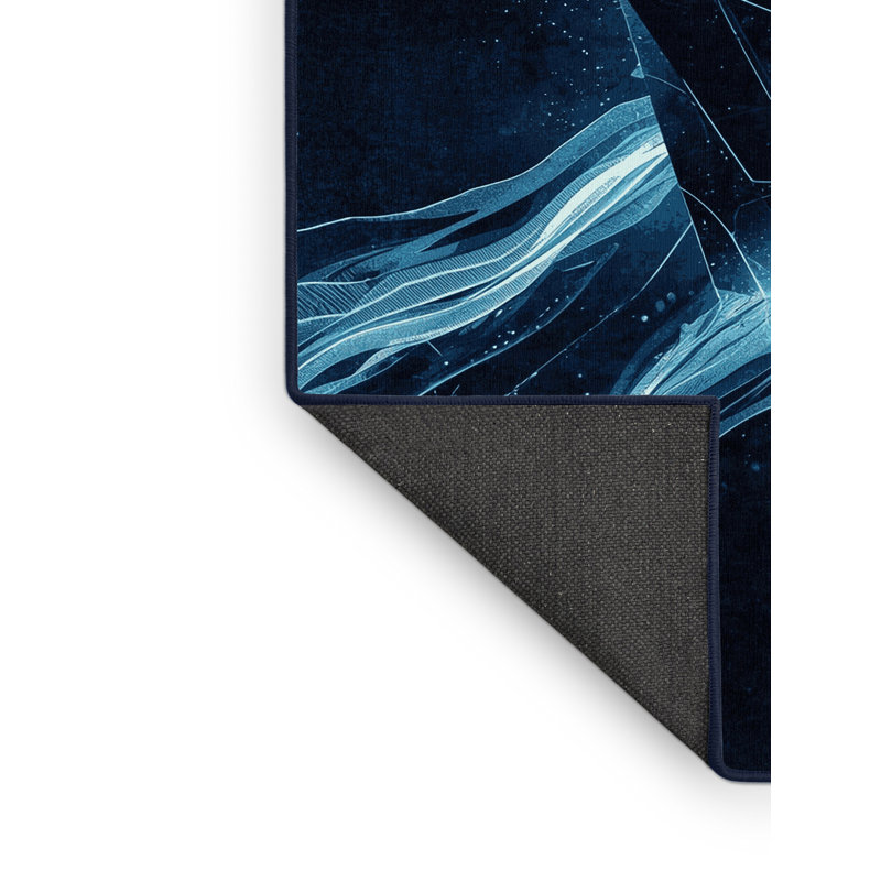 Tapis bleu moelleux et moelleux Vega Haunted Spellbook, 7x9