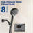 Annwa Filtered Shower Head With Handheld, 8 Spray Mode High Pressure Showerhead With Filters, Detachable Shower Head, Water Softener Filters For Hard Water, Remove Chlorine(n8hs702mb)