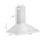 KL2 30" 400 CFM Convertible Wall Mount Range Hood in Brushed Stainless Steel