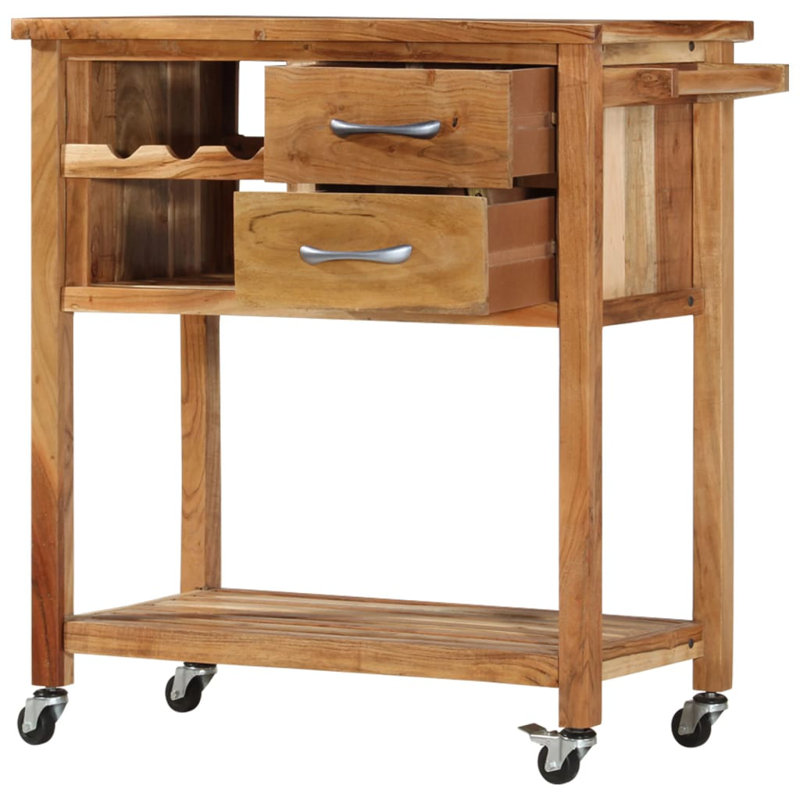 Arborglen Solid Wood Kitchen Cart