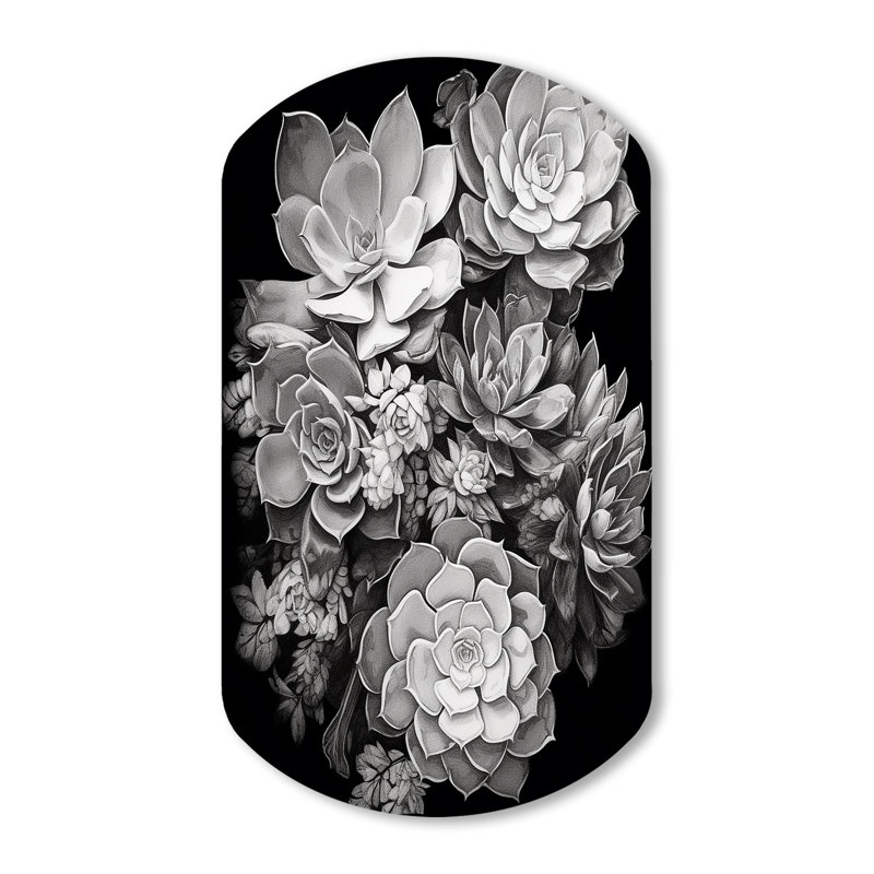 Seagraves - Art floral cylindrique asymétrique en métal, H 43 po x l 23 po