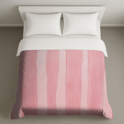 Pink Vertical Stripes Duvet Covers