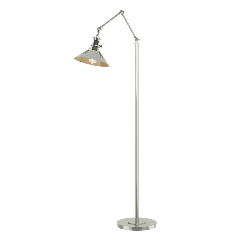 Henry 60.8" Task Floor Lamp, Sterling, Sterling