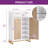 5-Tier Shoe Rack Organizer Storage Cabinet Entryway With Doors Drawer, Large Capacity For Entryway & Living Room