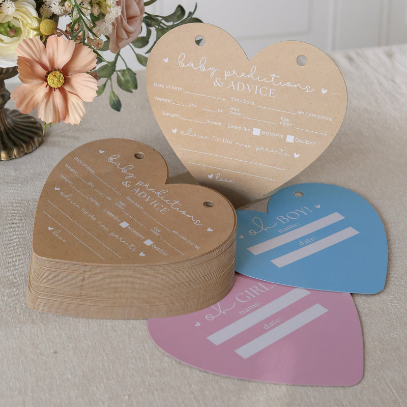 Cartes de conseils pour la fête de naissance