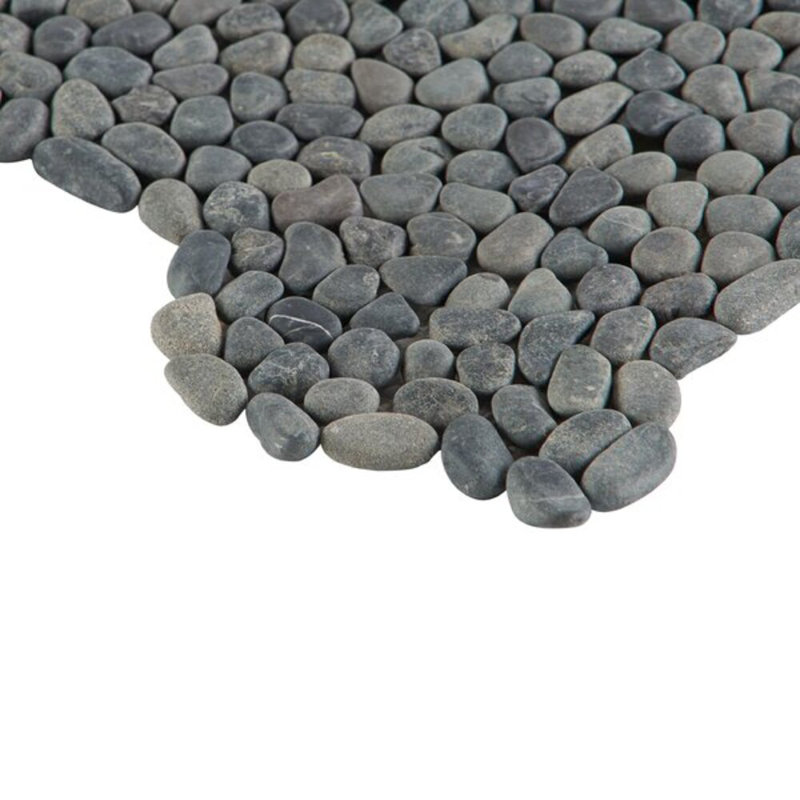 Nature 12x12 Micro Honed Natural Stone Mosaic Tile, Black Lava