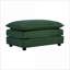 Canapés modulaires | Grande méridienne moderne modulaire réversible en U, 2 repose-pieds supplémentaires, pour le salon | Vert | Chenille