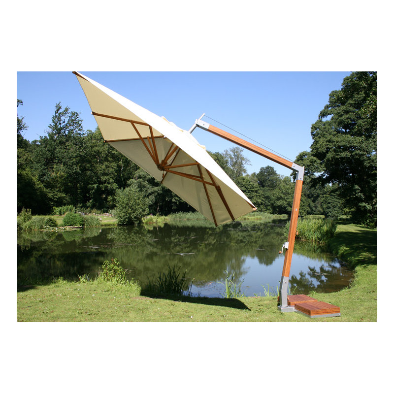Sidewind 118'' W Cantilever Umbrella, Terracotta