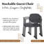 Chaise de salle d'attente empilable avec roues amovibles-98154766