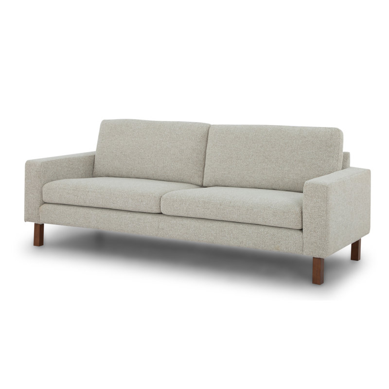 Lobos Upholstered 87.01'' Sofa, Taupe Chenille
