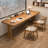 Light chestnut color Rectangular Solid Wood Writing desk-446204189