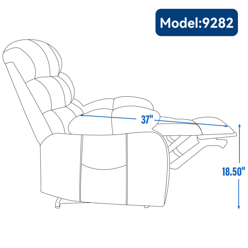 Lift Recliner Chair Heat Massage Dual Motor Infinite Position Up To 350 LBS Large Electric Power Lift Recliners With Power-Remote, Medium-Firm And Heavy Duty