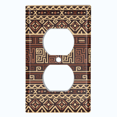 Patterned 1 - Gang Toggle Light Switch Standard Wall Plate