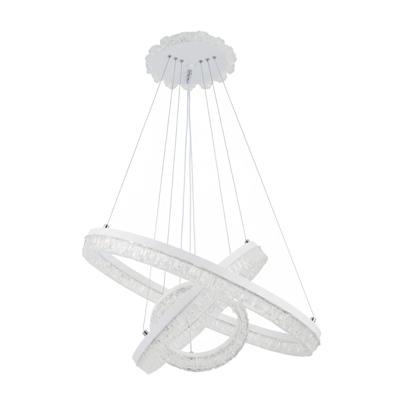 3 - Light Natural LED Dome Pendant