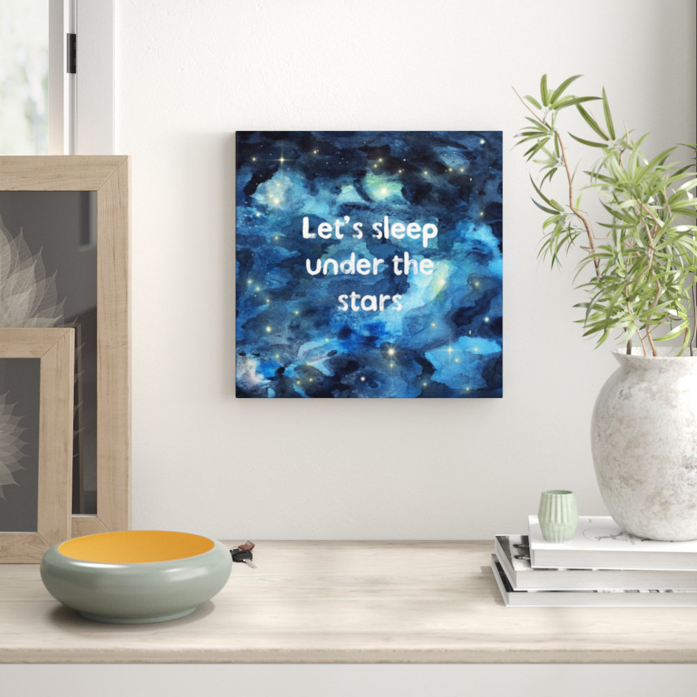 'Sleep Under the Stars' Graphic Art on Canvas