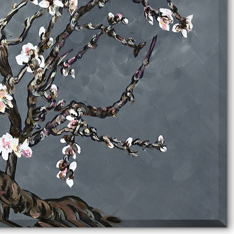 «Branches of a Almond Tree in Blossom» par Vincent Van Gogh, peinture sur toile, H 18 po x l 22 po x P 2 po