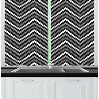 Ruffled Kitchen Curtain