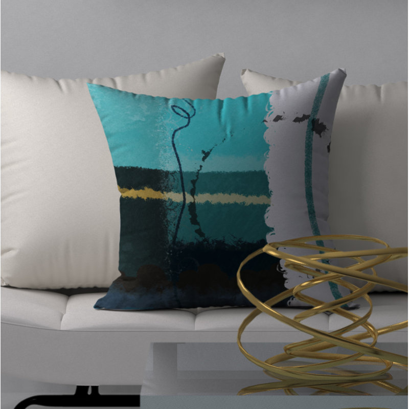 Housse de coussin carrée/insert, 18" x 18"