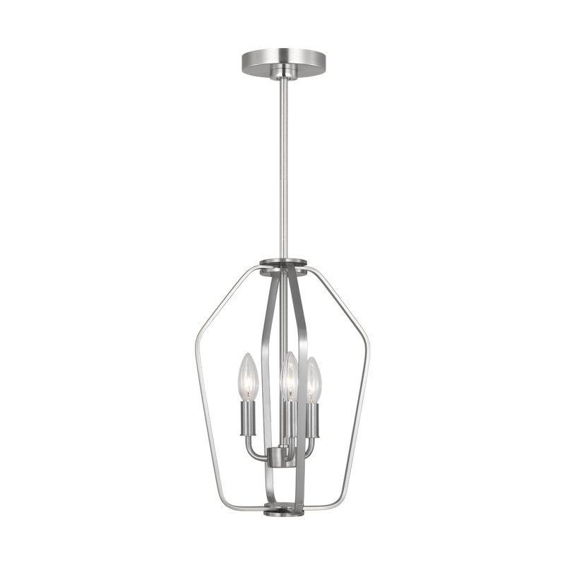 Kennan Three Light Chandelier from Generation Lighting , Brushed Nickel, 15" H x 11" W x 11" D, 3 Lights