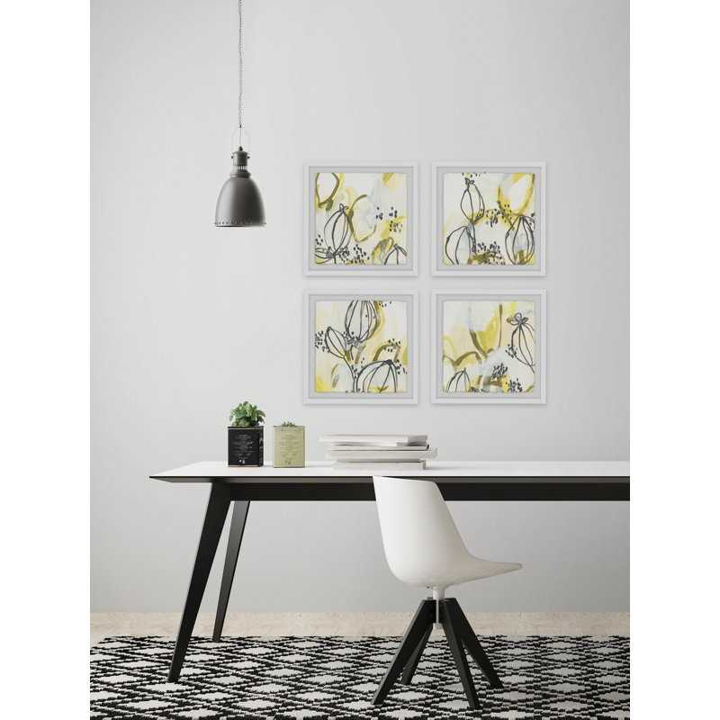 " Podular VII " 4 - Pieces, 12" H x 12" W