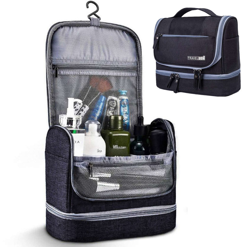 Grande trousse de rangement pour cosmétiques, Noir