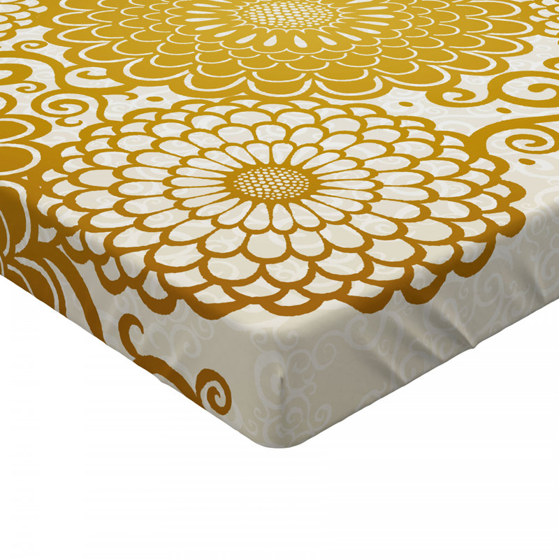 Microfiber Geometric Fitted Sheet, Full Fitted Sheet