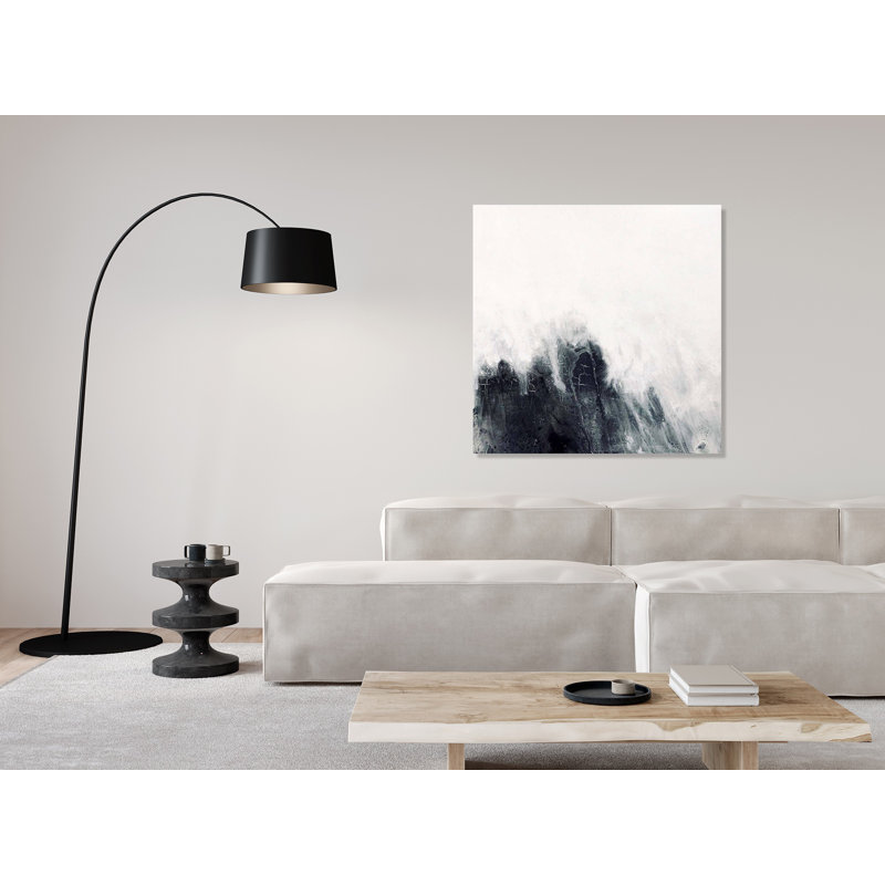 Abstract Print by John Beard, White Framed Canvas, 37.5" H x 37.5" W x 1.75" D