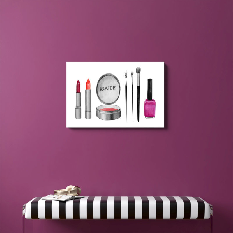 " Makeup Swatches I " by Grace Popp Painting Print, 20" H x 30" W x 1.25" D