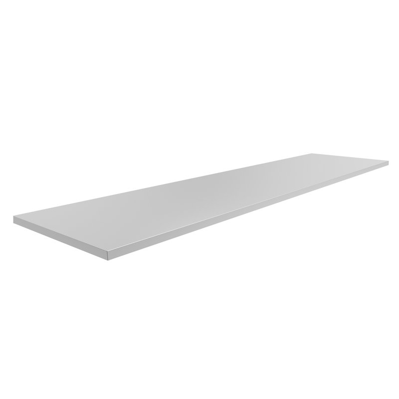 Outdoor Kitchen Stainless Steel Countertop, 1.25" H x 32" W x 24" D