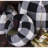 F Buffalo Check Black Mini Pumpkins Set Of 3