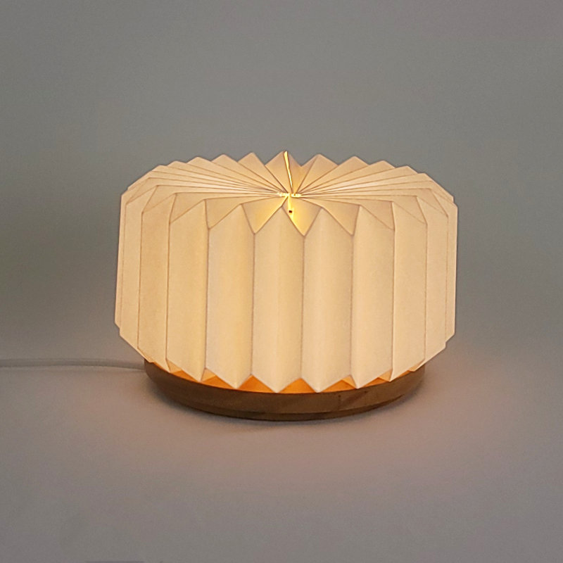 Lampe globe en bois Devontray