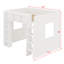Lit mezzanine en bois avec tablettes de rangement-1343853340