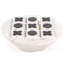 Wesson Tic Tac Toe in Ivory/Speckled Gray