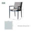 Ensemble de 2 chaises de patio d'extérieur recouvertes de tissu Nord avec coussins gris Nord