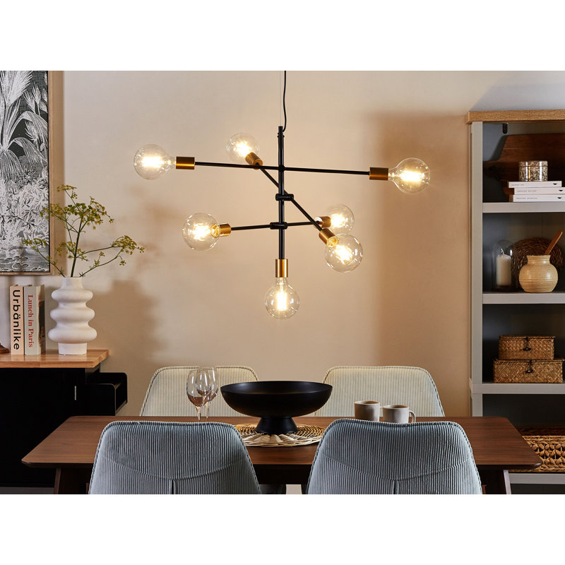 Colman 7 - Light Black/Brass Pendant