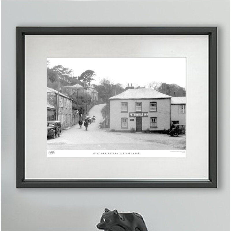 St Agnes, Peterville Hill C1955 by Francis Frith - Single Picture Frame Print, 28cm H x 36cm W x 2.3cm D