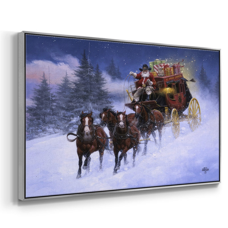 Nick's Express, reproduction d'art sur toile, H 17 po x l 25 po x P 1,5 po, Argent