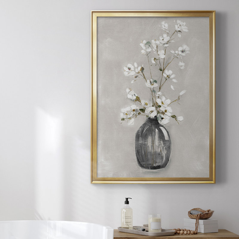 " Cottage Spring I ", Gold, 42.5" H x 30.5" W x 1" D