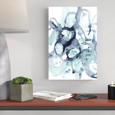 Blue Cavern I by June Erica Vess - Wrapped Canvas Painting