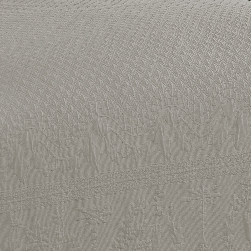 Matelasse Throw Pillow, Gray, 20"H x 20"W