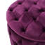Velours fuchsia moderne avec accoudoirs luxueux
