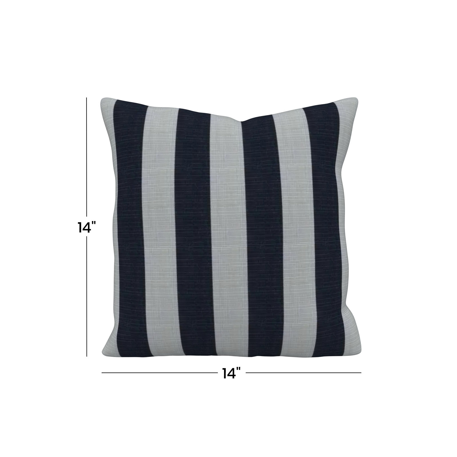 Lani Sunbrella® Throw Pillow, Sunbrella Expressive Mist Striped, Square 14"