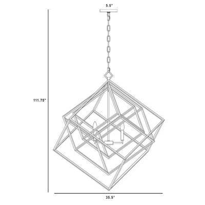 Wade Logan® Goulart 6 - Light Dimmable Geometric Chandelier & Reviews ...