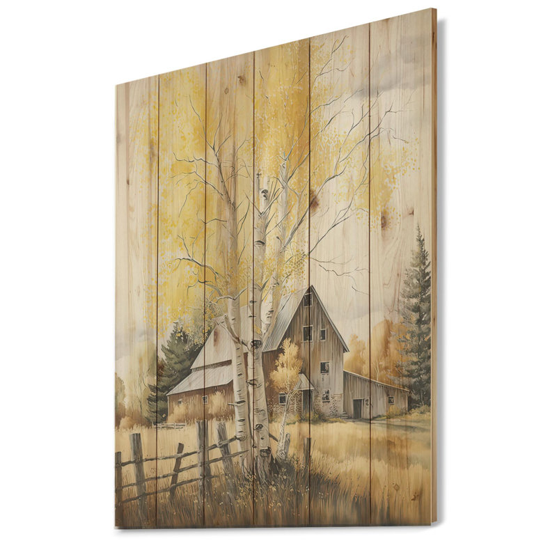 Impression sur bois sans cadre Elancourt, H 20 po x l 12 po x P 1 po