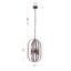 6 - Light Dimmable Lantern Cylinder Chandelier