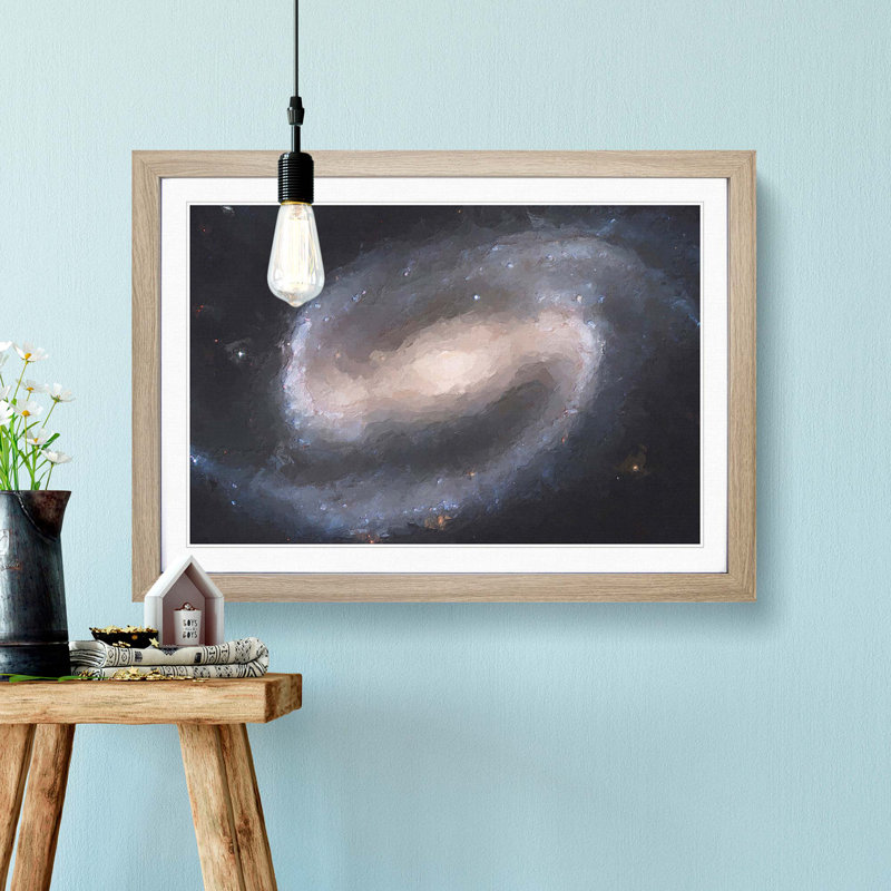Out of Space Vol.7 in Abstract - Framed Print, Oak Framed, 62cm H x 87cm W x 2cm D